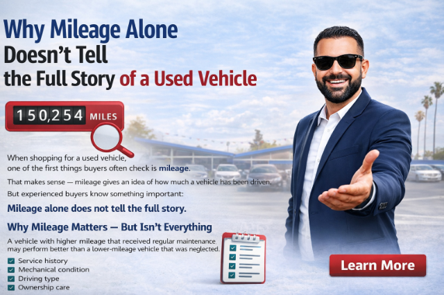Blog Image 🚗 Why Mileage Alone Doesn’t Tell the Full Story of a Used Vehicle