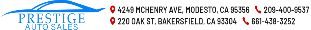 PRESTIGE AUTO SALES MODESTO GROUP Header Logo Image