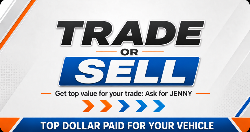 Trade or sell your vehicle for top dollar at Central Valley Rides - Ask for Jenny