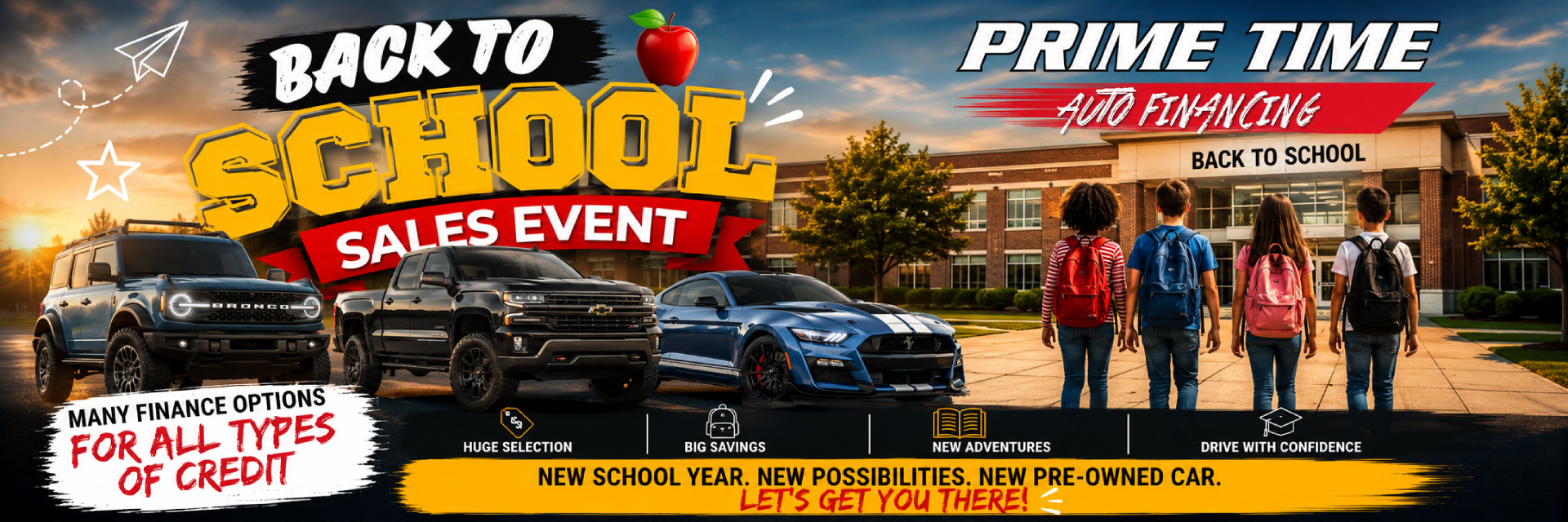 PRIME TIME AUTO FINANCING Home Hero Image 1